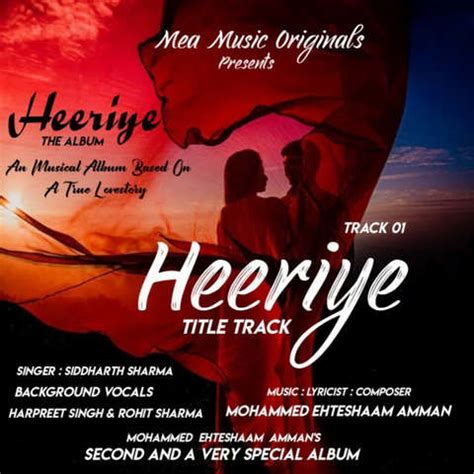 Heeriye Title Track Song Download: Heeriye Title Track MP3 Song Online ...