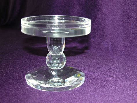 Crystal Pillar Candle Holder Pedestal