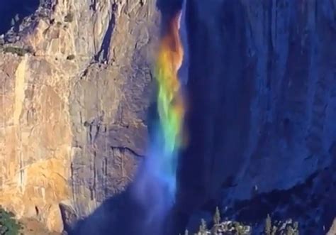 Incredible rainbow waterfall goes viral | PinkNews