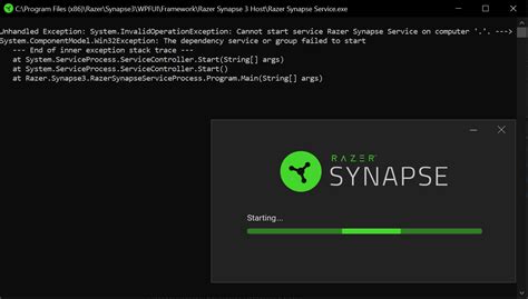 razer synapse failing to start | Razer Insider