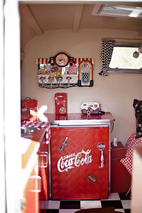 Free photo: coca cola, rv, refrigerator, vintage, car, classic, automobiles | Hippopx