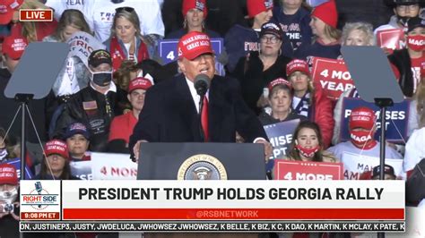 LIVE: President Trump Holds Make America Great Again Rally in Rome, GA ...