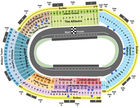 Bristol Motor Speedway Tickets in Bristol Tennessee, Seating Charts ...