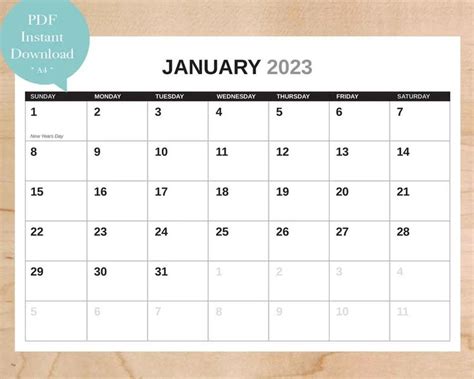 a printable calendar with the word january on it and a speech bubble above it