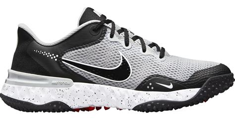 Nike Rubber Alpha Huarache Elite 3 Turf in Light Smoke Grey/Black/White ...