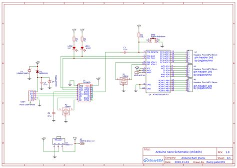 Arduino nano Schematic (CH340G) - OSHWLab