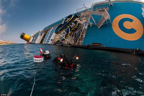 Inside the wreck of sunken cruise ship, Costa Concordia | Daily Mail Online