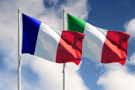 Italy and France Full Flags Stock Photo - Image of state, banner: 14589422