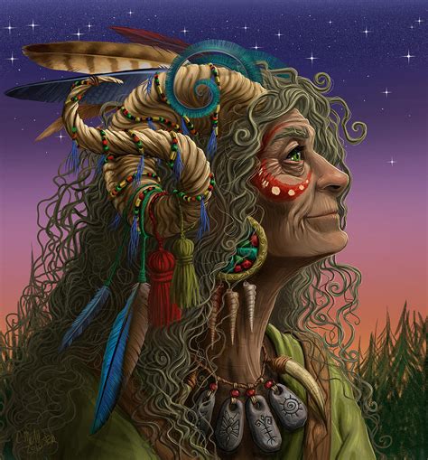 Wise Woman v2 Painting by Cristina McAllister - Pixels