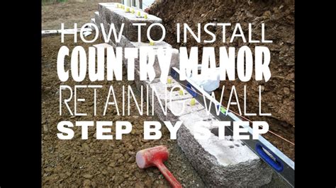 Keystone Retaining Wall Installation Step by Step Hanover PA - YouTube