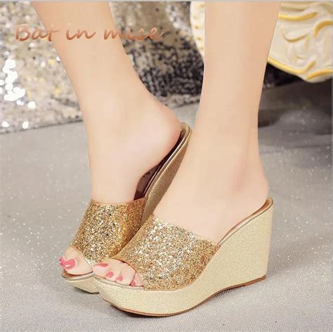 Summer Wedge Slippers Platform High Heels Women Slipper Ladies Outside ...