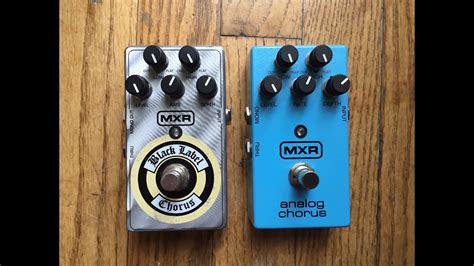 MXR - CHORUS PEDAL SHOOTOUT - Black Label Chorus vs the Analog Chorus ...