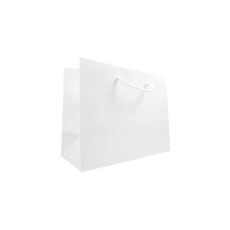 White Eco Friendly Paper Bags, 33 cm wide | APL Packaging