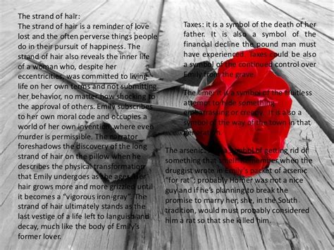 A Rose for Emily - Symbolism - IIA2