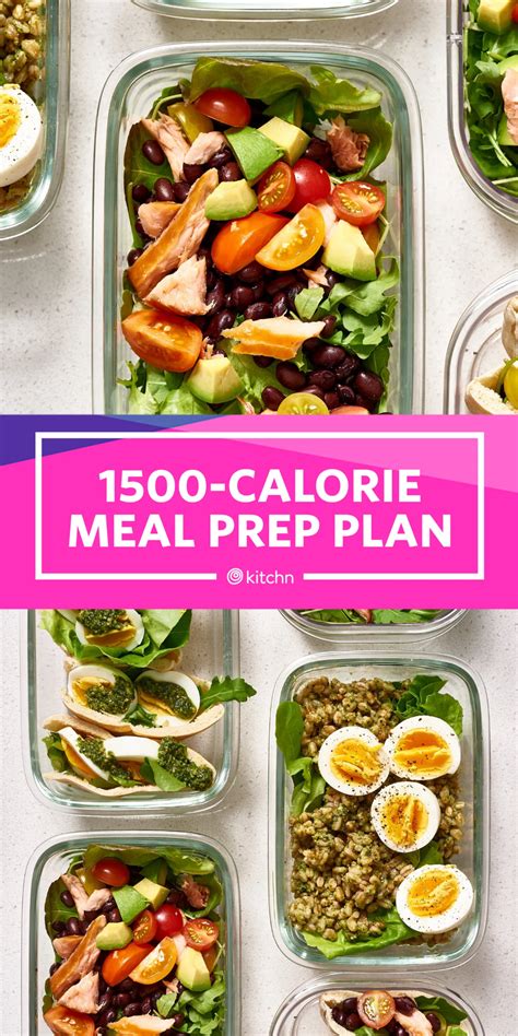 How I Prep a Week of Easy 1500-Calorie Days | 1500 calorie meal plan, Meal prep plans, Diet meal ...