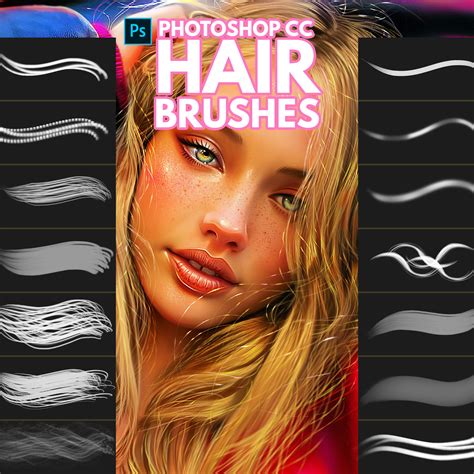 ArtStation - Hair Brushes for Photoshop | Brushes