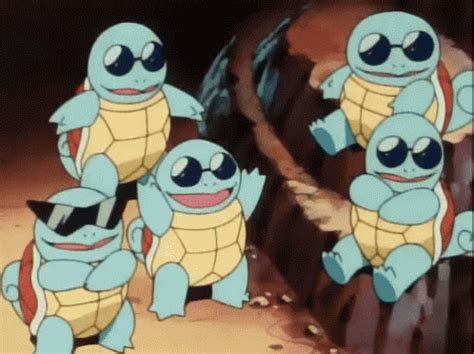 Squirtle Squad GIF - Pokemon Gang Squirtle - Discover & Share GIFs