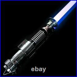 Hot Star Wars Luke Skywalker Lightsaber Silver Metal 12 Colors RGB Light Replica | Star Wars ...