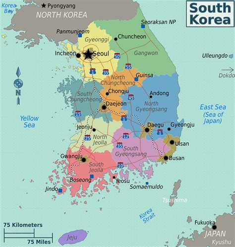 South Korea Maps Printable Maps of South Korea for Download - EroFound