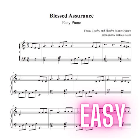 Blessed Assurance (easy piano) — Raluca Bojor