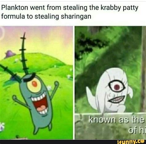 Plankton went from stealing the krabby patty formula to stealing ...