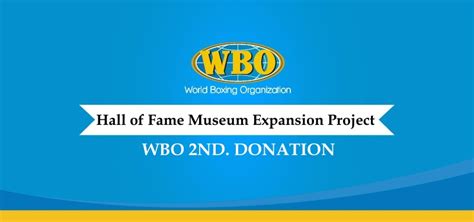 WBO | Boxing Hall of Fame's Museum Expansion Project Archives - WBO