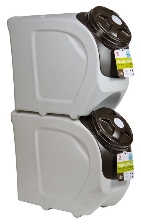 Vittles Vault Home Stackable 65+ lb Airtight Pet Food Storage Container ...