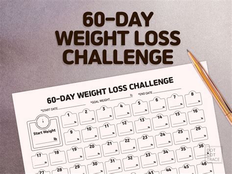 60 Day Weight Loss Challenge 60 Day Weight Loss Tracker Monthly Weight Loss Chart 2 Monthweight ...