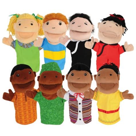 Kaplan Early Learning Diversity Hand Puppets with Movable Arms and ...