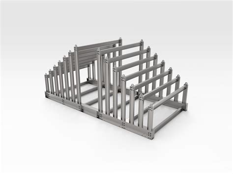 Sloping Vertical Steel Plate Rack - Bend-tech Group