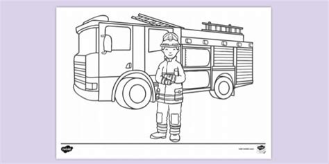 Ladder Truck Coloring Pages