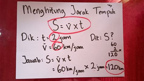 Menghitung Jarak Tempuh - Matematika Kelas 5 SD - YouTube