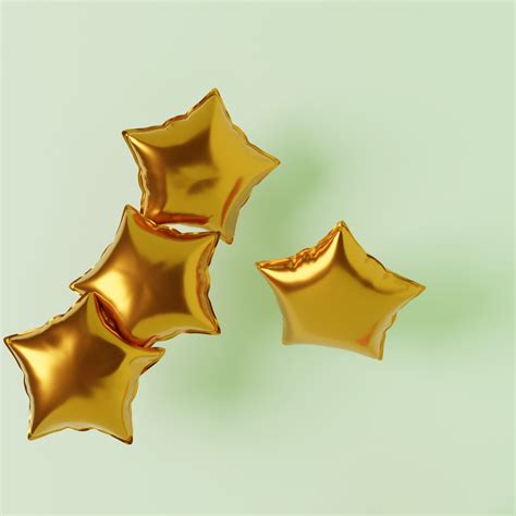 Star shaped balloons (animation) on Behance