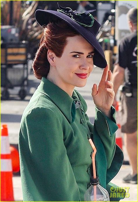 Sarah Paulson Wears Green Dress on Set of 'Ratched' in L.A. | Sarah ...