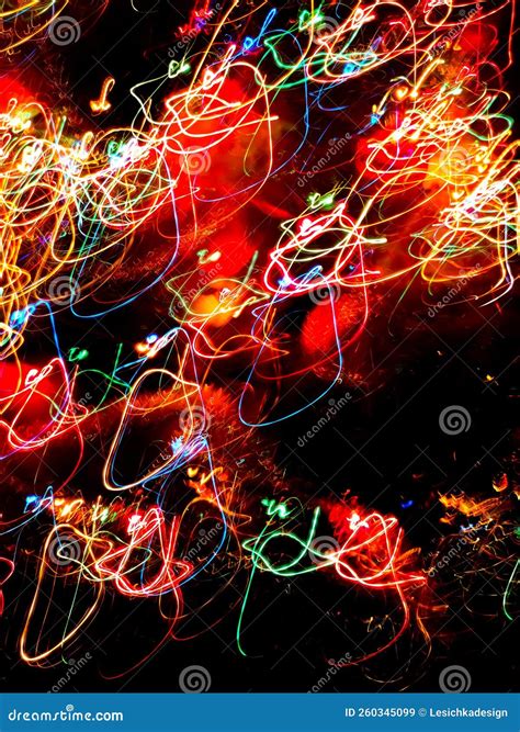 Drawing with Light with a Long Shutter Speed Stock Image - Image of black, neon: 260345099