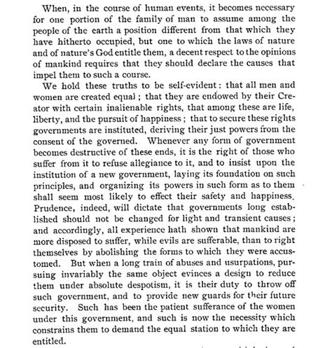 Journalism & Democracy Fall 2010 Oye Vivien: Seneca Falls Convention Declaration Sentiments (1848)