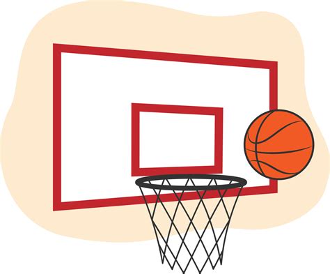 Clip Art Basketball, Hoop and Board, Hand Drawn Vector Illustration 9899963 Vector Art at Vecteezy