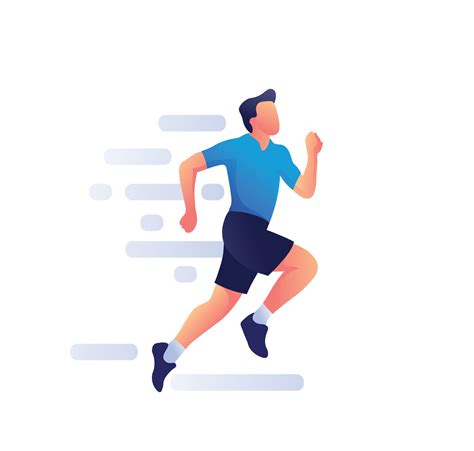 Running man Cartoon character jogging 2981827 Vector Art at Vecteezy