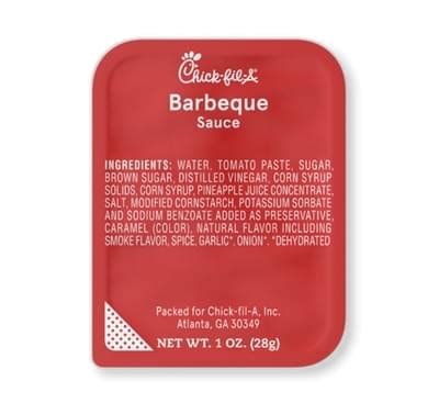 Chick-fil-A Barbecue Sauce Nutrition Facts