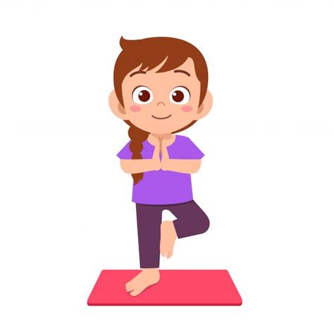 Yoga Cartoon Images For Kids - Draw-e