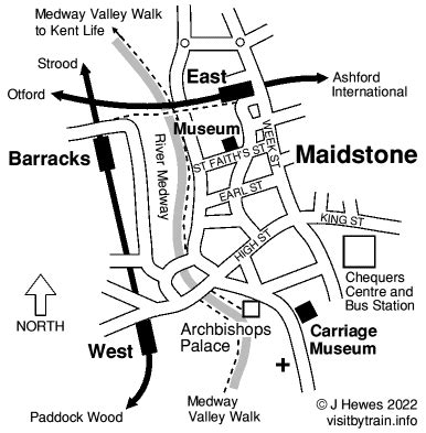 Maidstone | Visit by Train, a station by station guide to UK tourist attractions