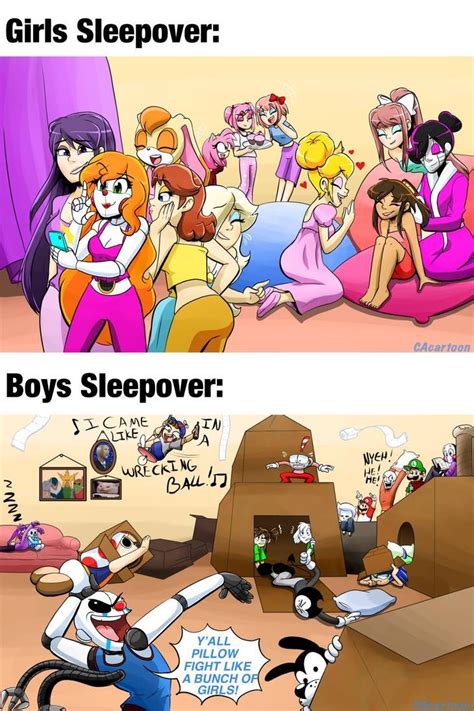 Draw the Squad (Girls vs Boys Meme) by CAcartoon on DeviantArt Video ...