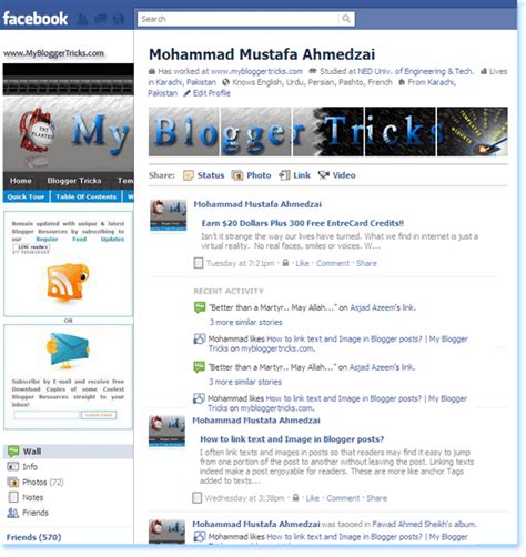 How to Customize Layout of Facebook Profile Page?