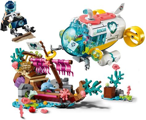 LEGO 41378 Friends Dolphins Rescue Mission Boat Playset with Submarine ...