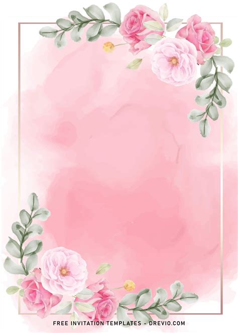 8+ Blush Pink Watercolor Wedding Invitation Templates | Download Hundreds FREE PRINTABLE ...