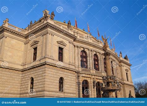 Rudolfinum Concert Hall in Prague Stock Photo - Image of orchestra ...