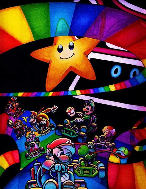 Mario Kart 64: Rainbow Road. Mario kart HD phone wallpaper | Pxfuel