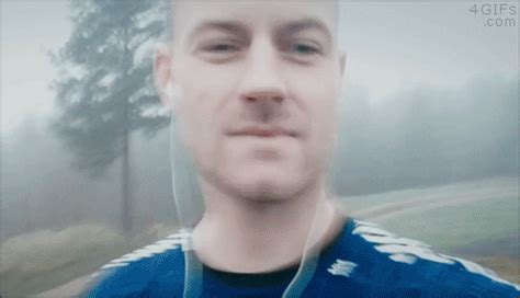 A troll posts a selfie that makes it look like he's been running on a trail | GIF | PrimoGIF