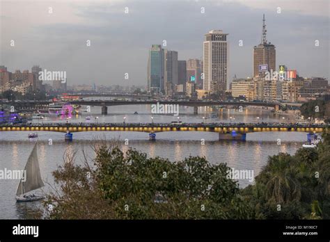 Sunset on the Nile River, Cairo, Egypt Stock Photo - Alamy