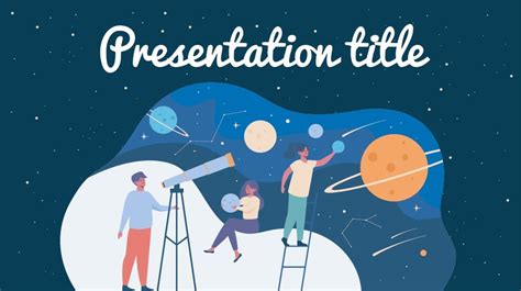 Astronomy ? Free Presentation Theme Template Galaxy Science. Power Point, Google Slides and Keynote